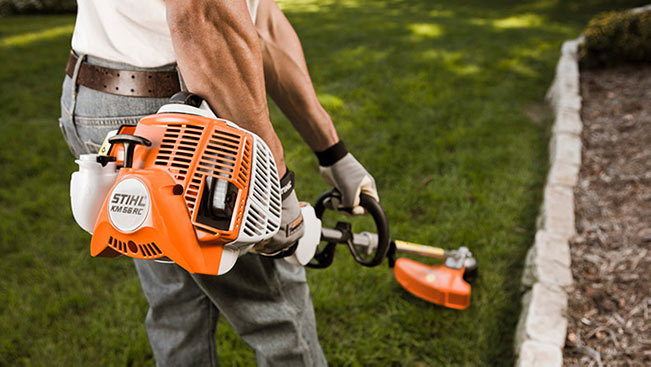 Stihl KM-56 in String Trimmer Configuration